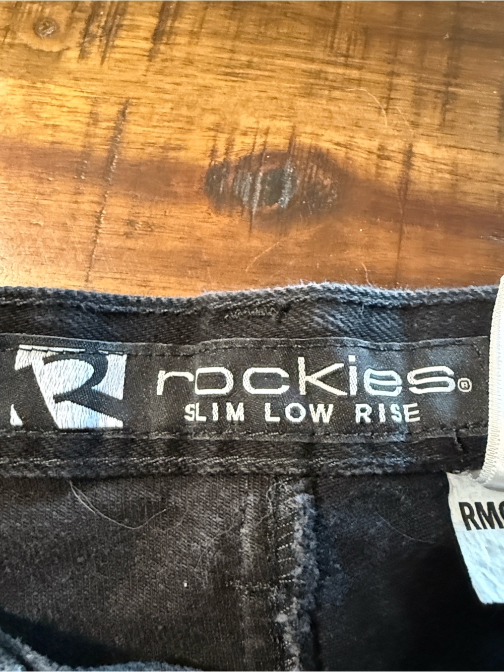 Vintage Rockies Black Western Pants with Branded Waist Label 4 L